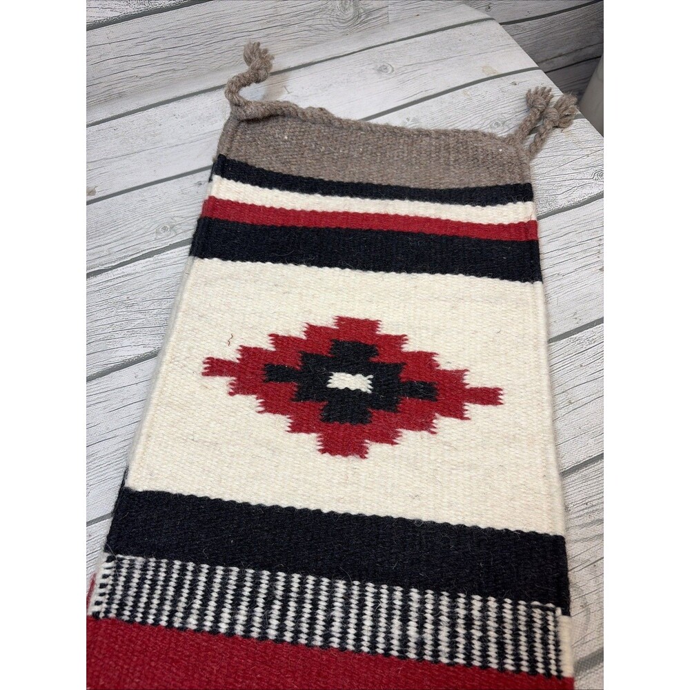 Southwestern Woven Table Runner Rug 80”x10” Aztec Geometric Boho Western Fringe